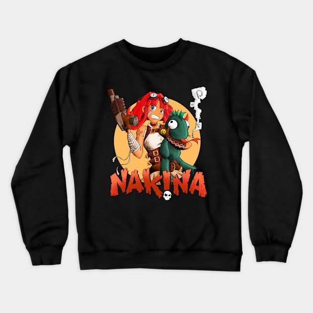 Nakina and Igualla Crewneck Sweatshirt by Sinister Motives Designs